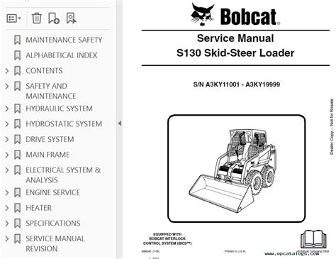 bobcat s130 skid steer loader specifications|bobcat s130 service manual pdf.